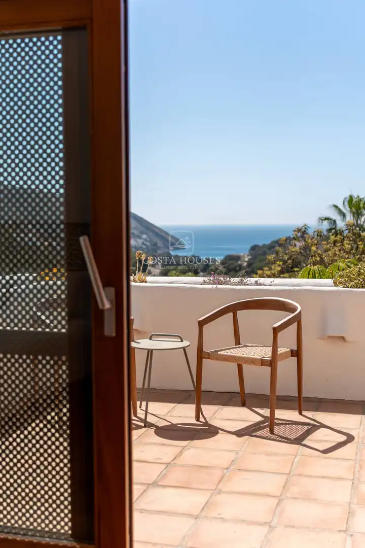 Terrassa de Casa o xalet en venda en Moraira amb Aire condicionat, Calefacció i Jardí privat