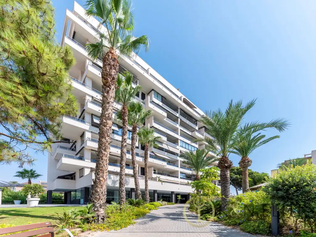 Vista exterior de Ático en venta en Alicante / Alacant con Aire acondicionado, Jardín privado y Terraza