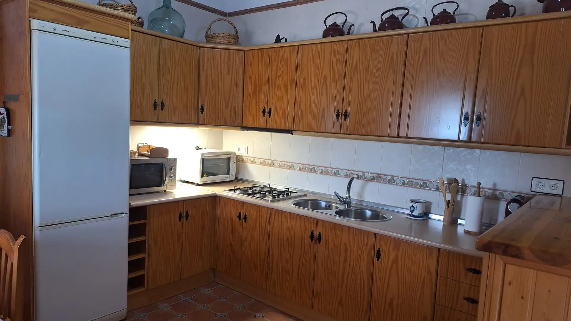 Küche von Country house zur Miete in Vélez-Málaga mit Privatgarten, Terrasse und Schwimmbad
