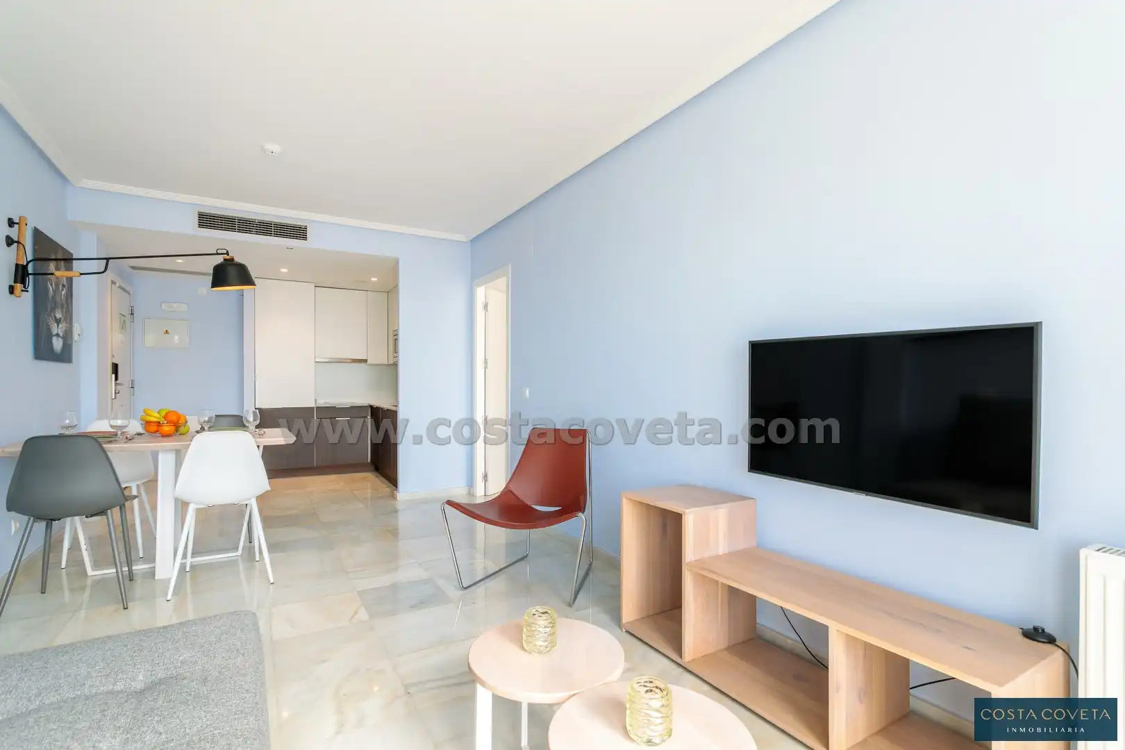 Wohnzimmer von Erdgeschoss zum Verkauf in El Campello mit Klimaanlage, Heizung und Terrasse