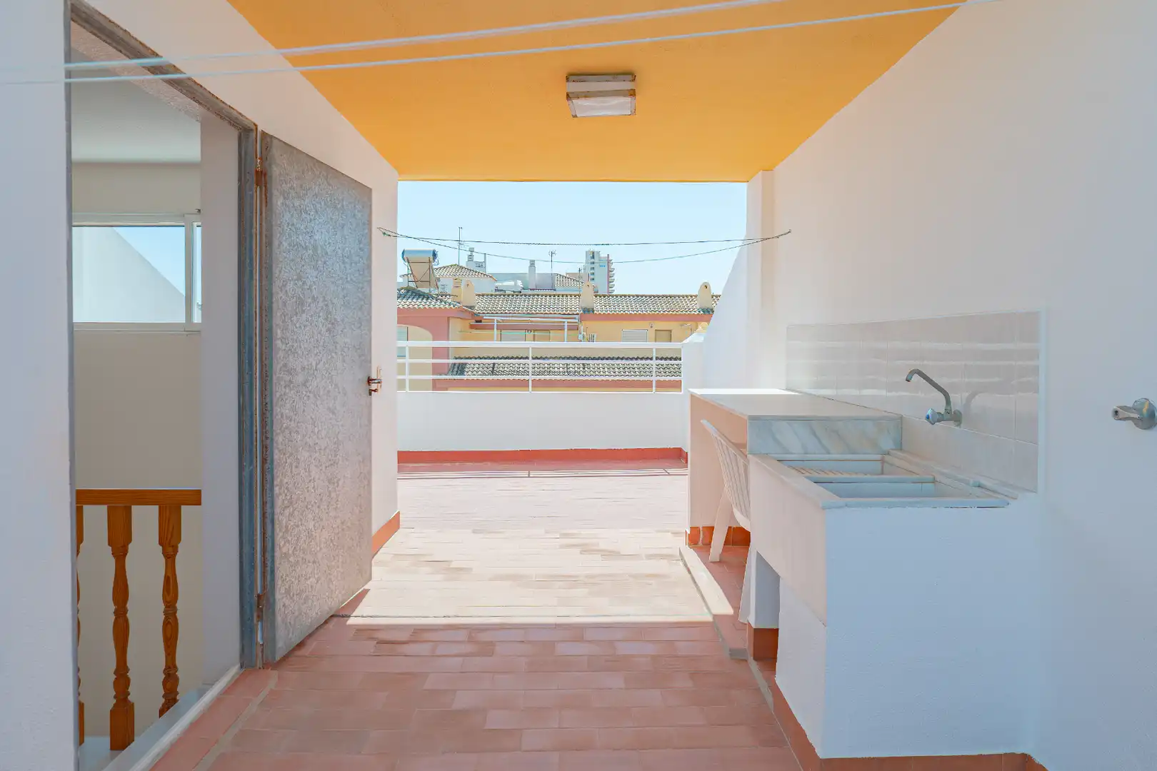 Terraza de Casa adosada en venta en Tavernes de la Valldigna con Terraza, Trastero y Microondas