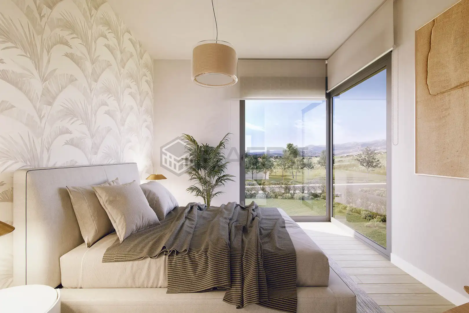 Schlafzimmer von Haus oder Chalet zum Verkauf in Colmenar Viejo mit Klimaanlage und Privatgarten