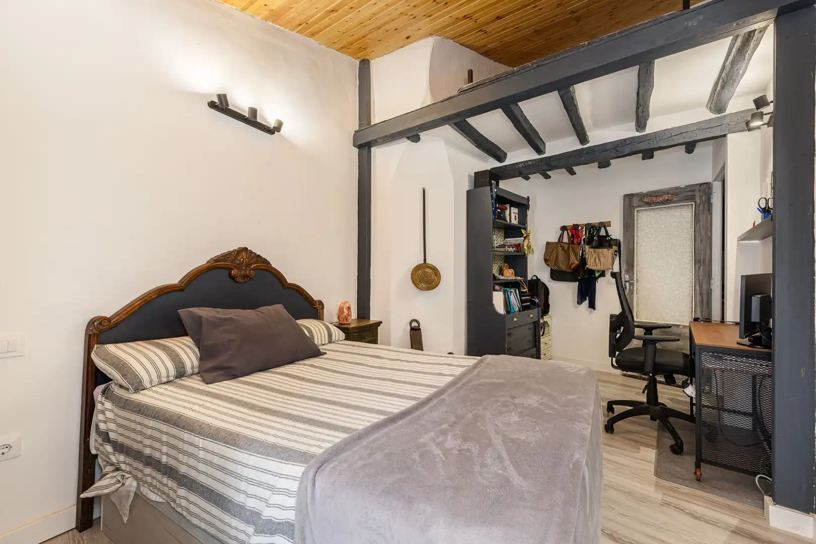 Schlafzimmer von Einfamilien-Reihenhaus zum Verkauf in Olmeda de las Fuentes mit Heizung und Terrasse