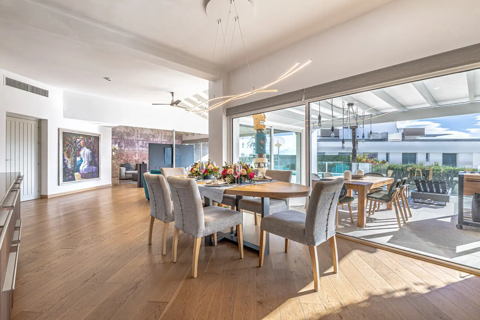 Comedor de Casa o chalet en venta en Marbella con Aire acondicionado, Jardín privado y Terraza
