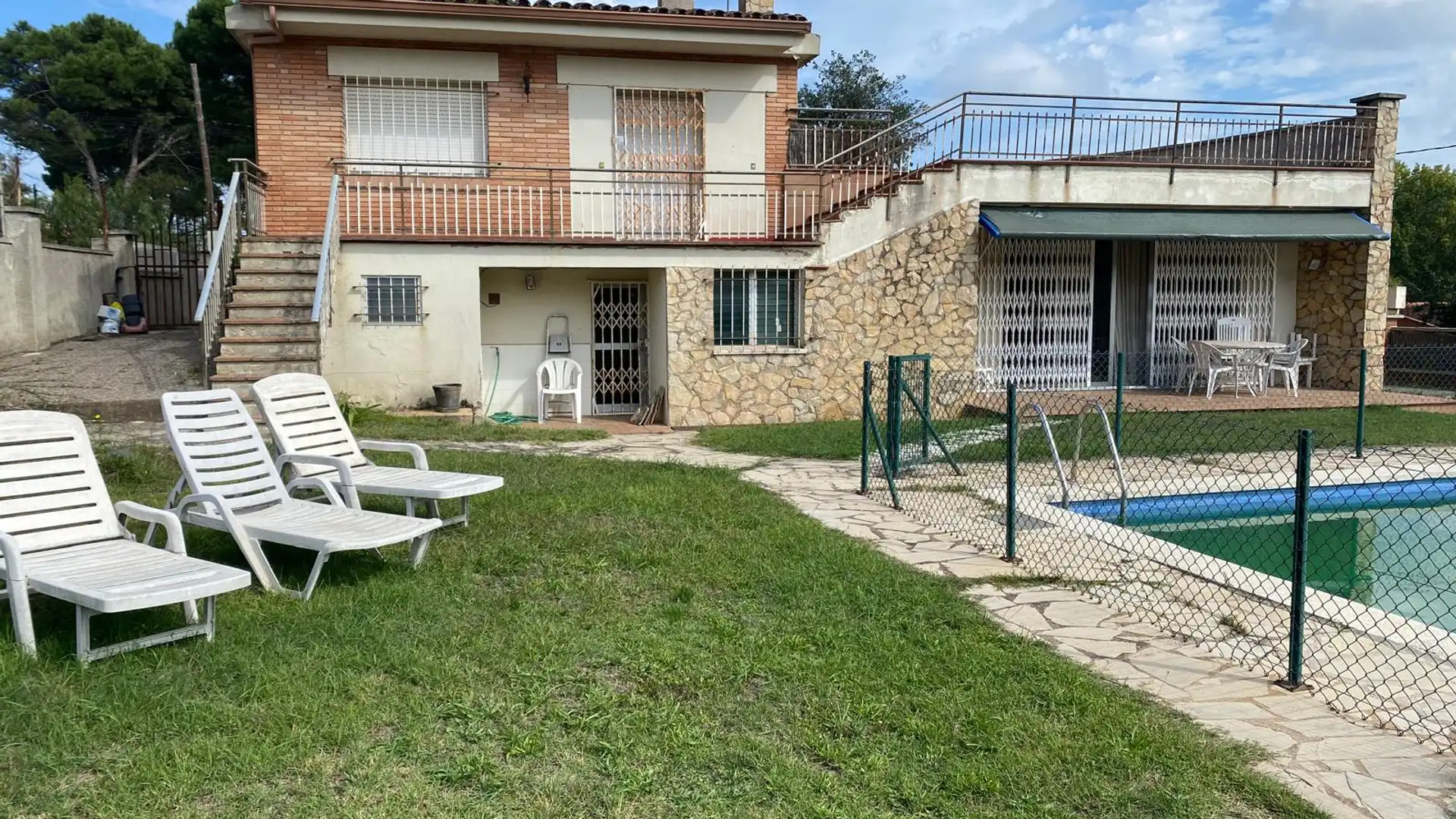 Jardín de Casa o chalet en venta en Llagostera con Jardín privado, Terraza y Piscina