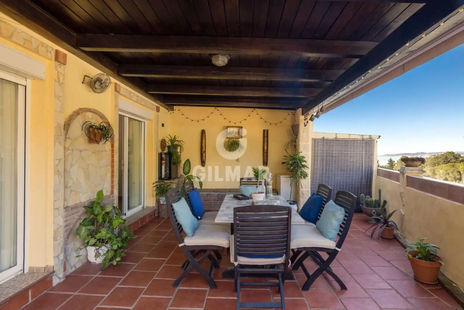 Terrace of Detached homes for sale in Estepona  with Private garden and Swimming Pool
