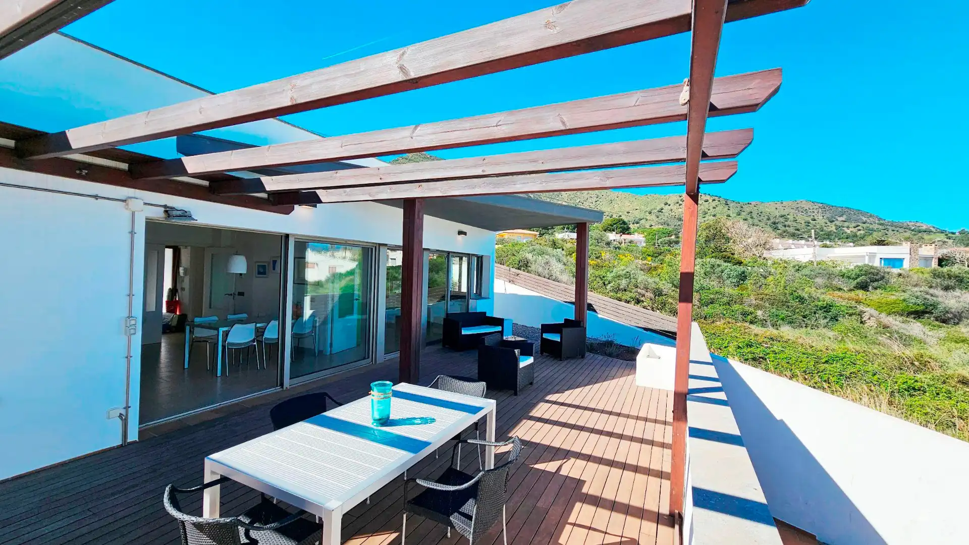 Terraza de Casa o chalet en venta en El Port de la Selva con Aire acondicionado, Calefacción y Jardín privado