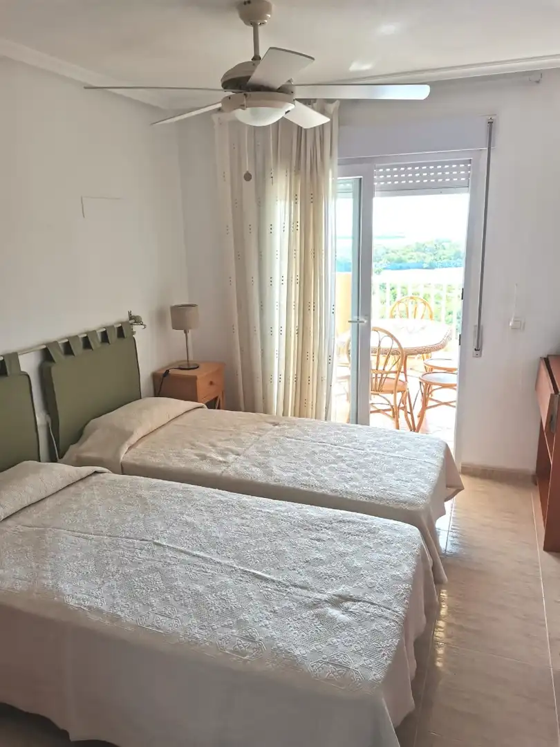 Bedroom of Apartments for rent in La Manga del Mar Menor  with Heating, Terrace and Swimming Pool