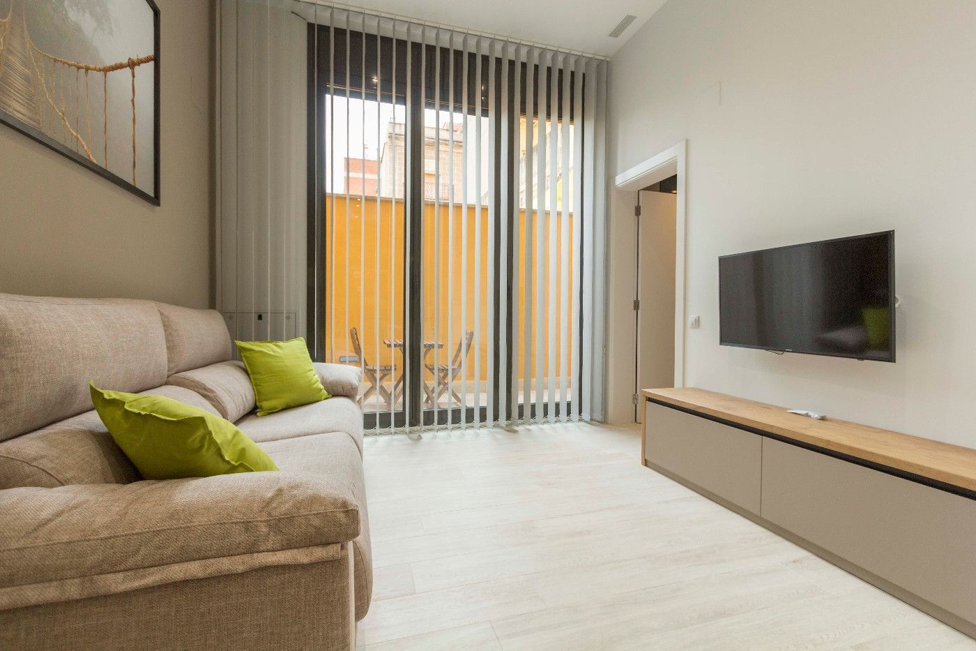 Sala d'estar de Apartament de lloguer en  Barcelona Capital amb Aire condicionat, Calefacció i Terrassa