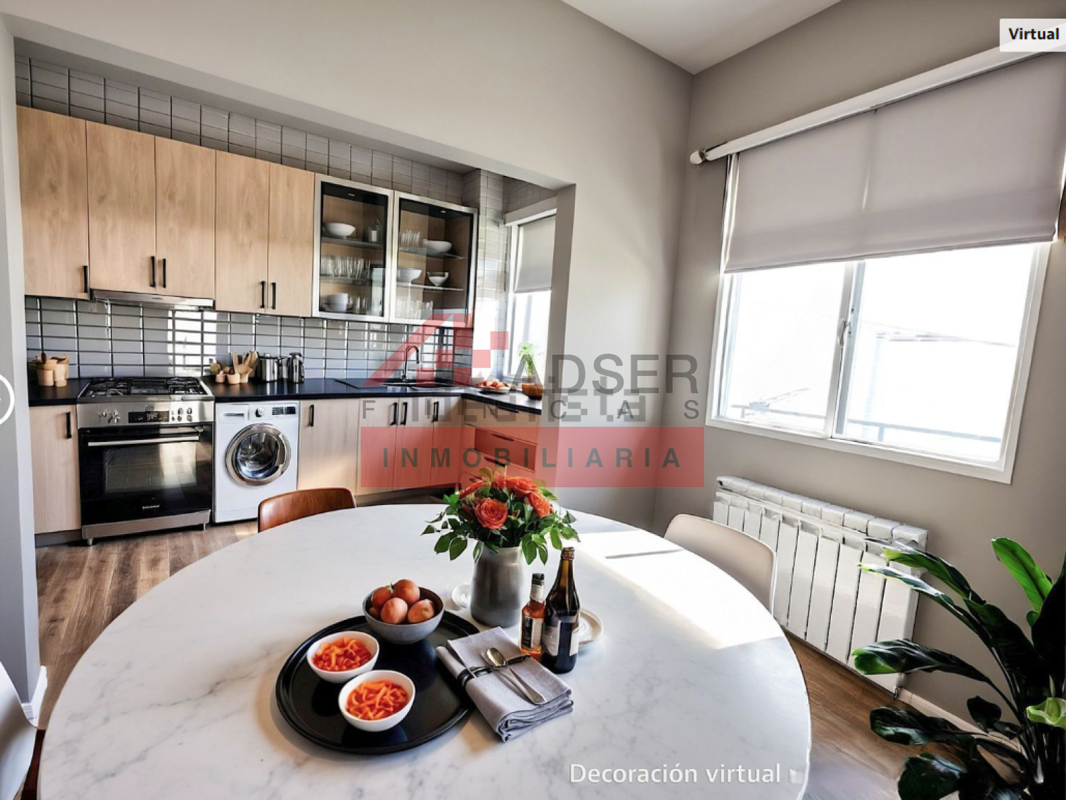 Kitchen of Flat for sale in  Logroño  with Heating, Parquet flooring and Balcony