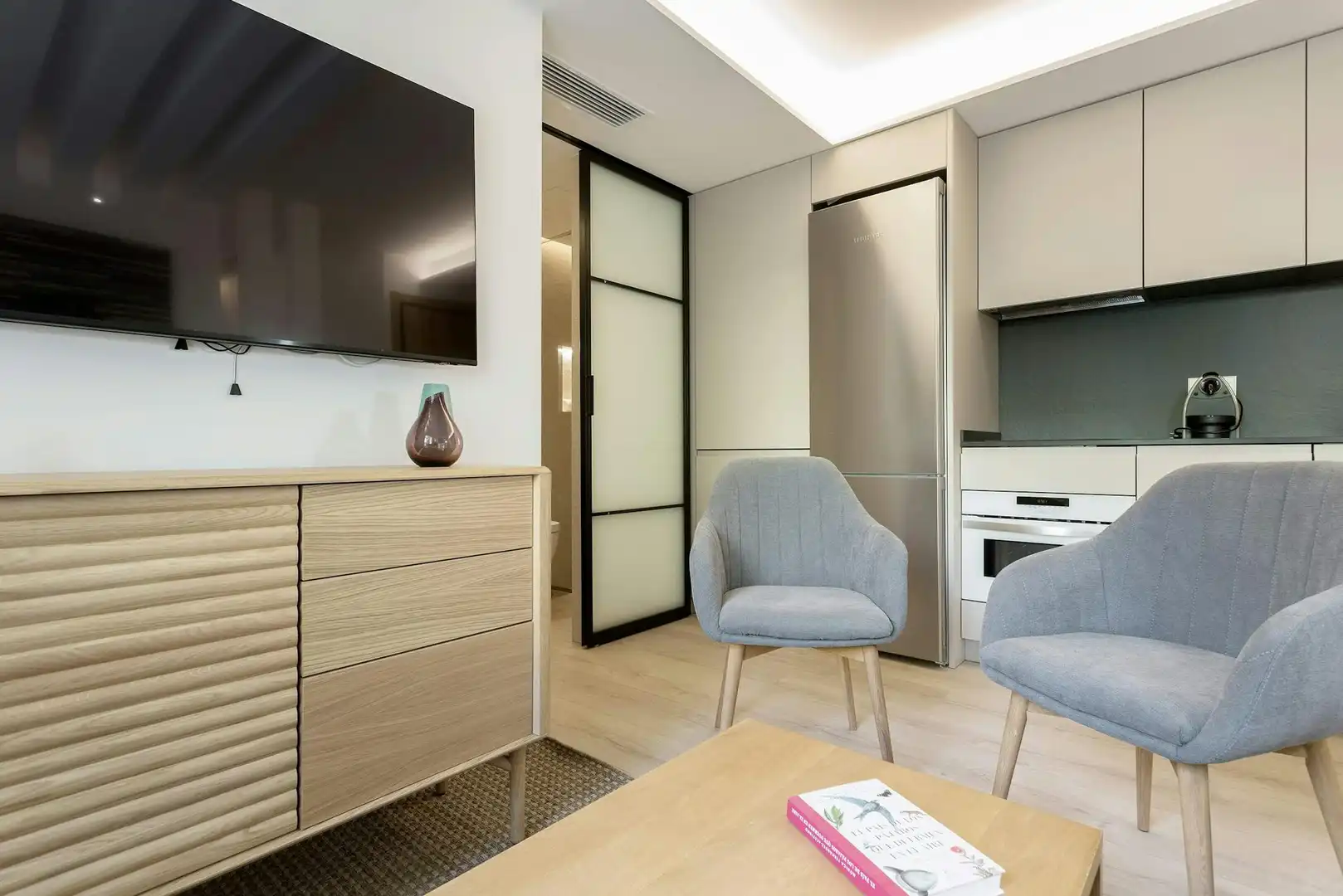 Sala de estar de Piso de alquiler en Madrid con Aire acondicionado, Calefacción y Lavadora