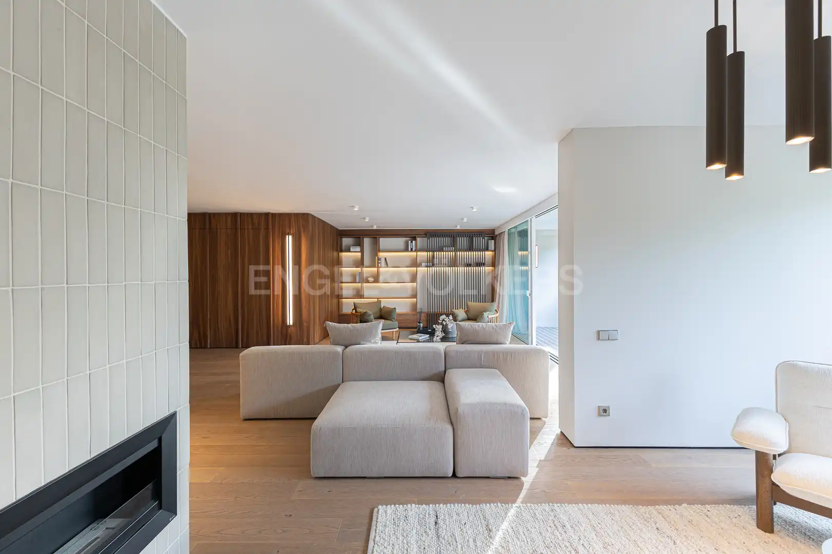Sala de estar de Piso en venta en Barcelona con Aire acondicionado, Calefacción y Parquet