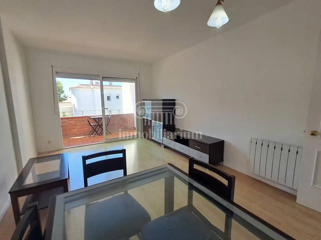 Living room of Flat for sale in Lloret de Mar  with Heating, Parquet flooring and Terrace