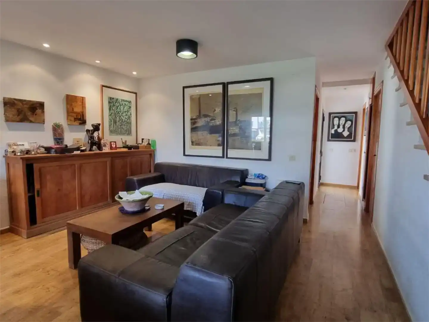 Sala d'estar de Casa o xalet en venda en La Ràpita amb Jardí privat, Parquet i Traster