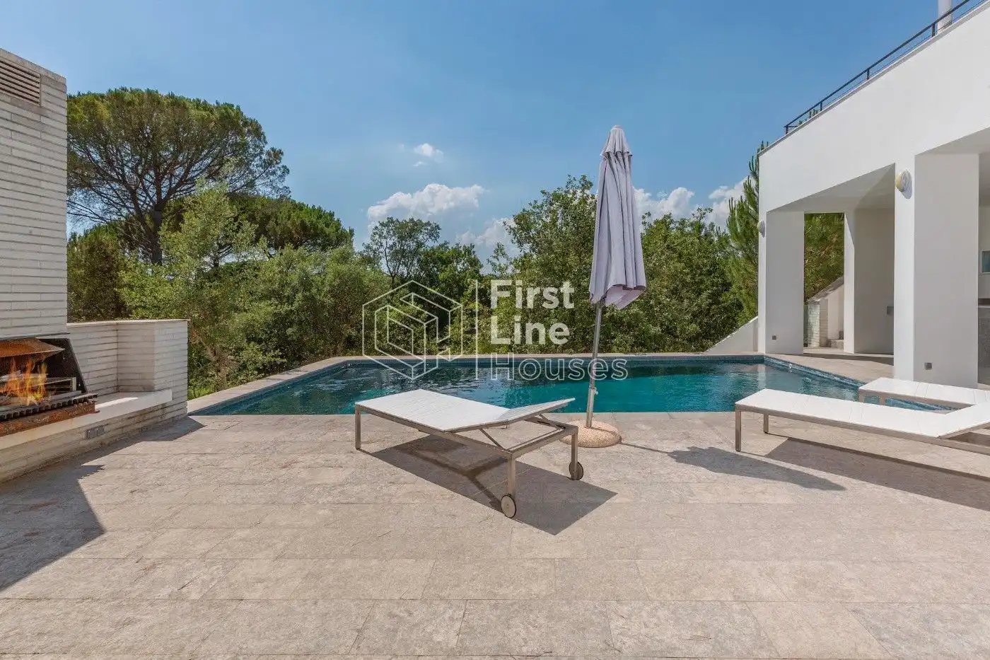 Piscina de Casa o chalet en venta en Caldes de Malavella con Aire acondicionado, Calefacción y Terraza