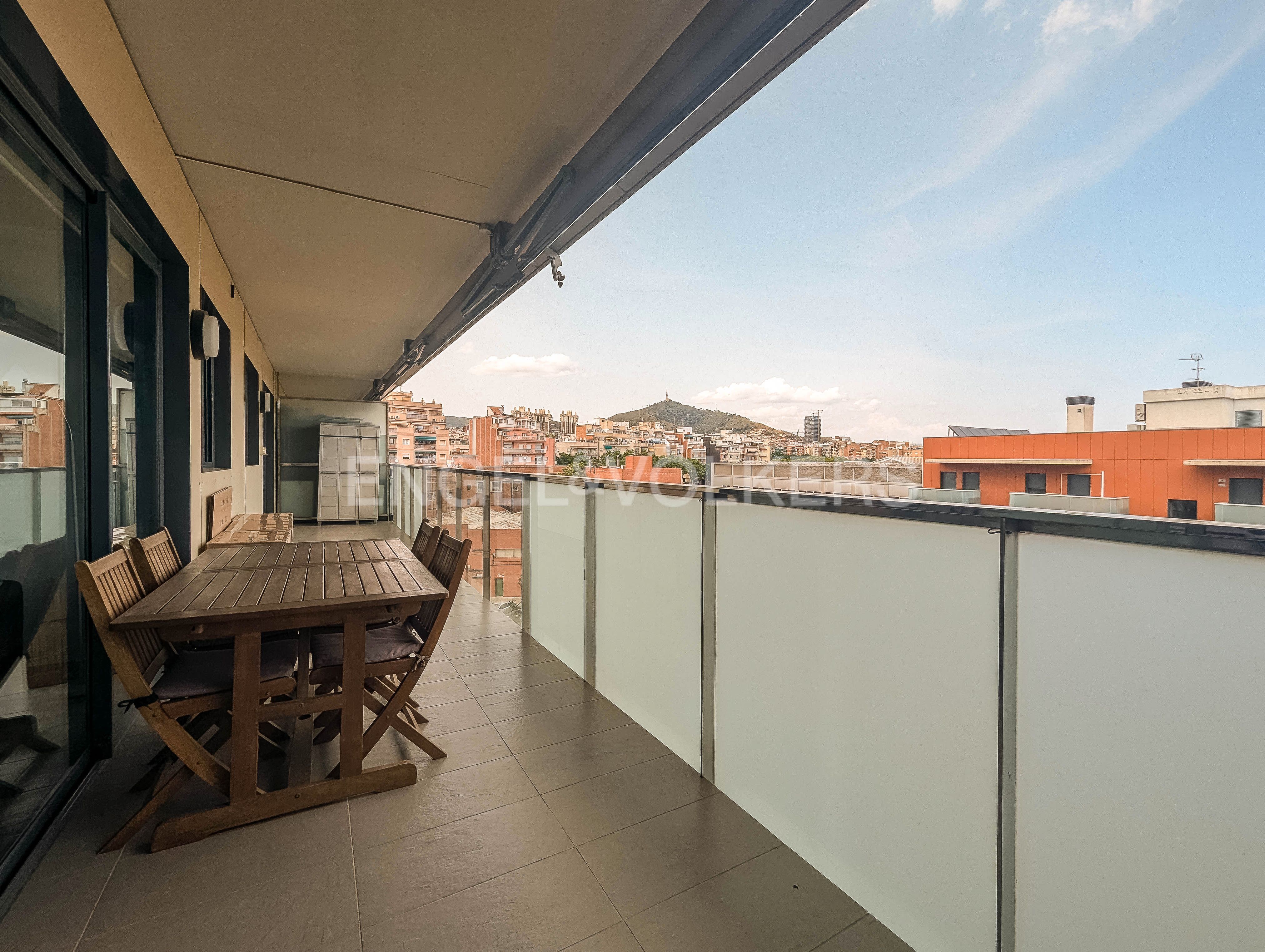 Terrace of Apartment to rent in Esplugues de Llobregat  with Air Conditioner, Heating and Parquet flooring