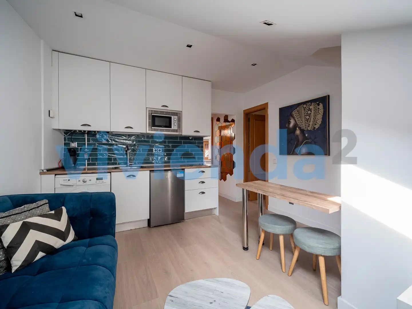 Küche von Wohnung zur Miete in Madrid mit Klimaanlage und Heizung