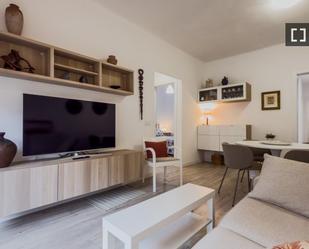 Sala d'estar de Pis de lloguer en  Barcelona Capital amb Aire condicionat, Calefacció i Moblat
