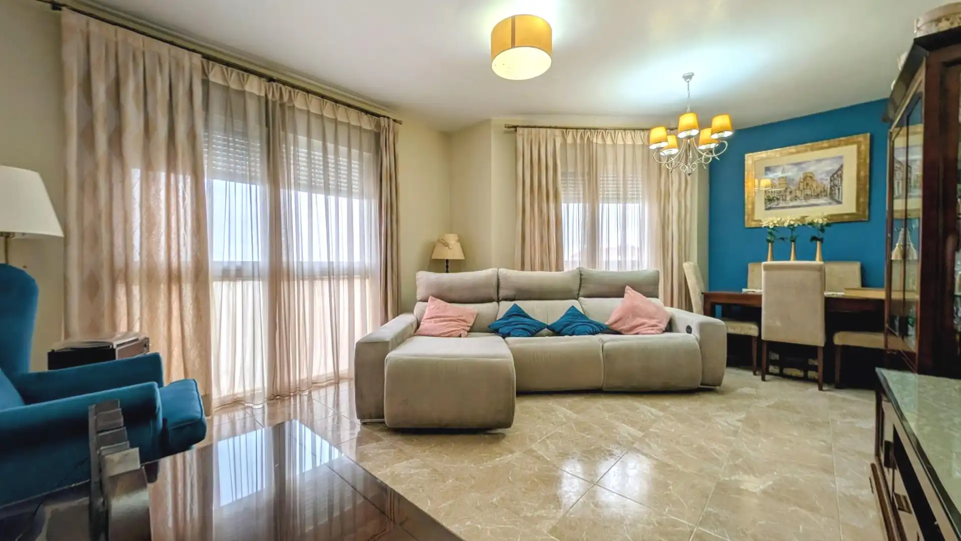 Sala d'estar de Pis en venda en Alhama de Murcia amb Aire condicionat i Traster