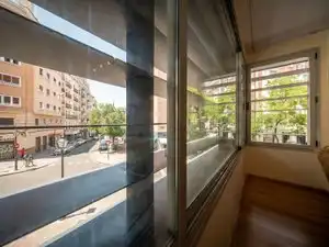 Außenansicht von Wohnung zum Verkauf in Madrid mit Klimaanlage, Heizung und Privatgarten