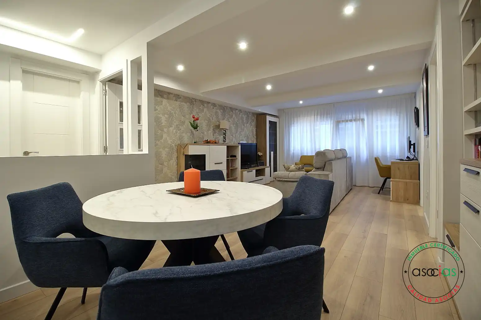 Living room of Flat for sale in Gijón   with Heating and Parquet flooring