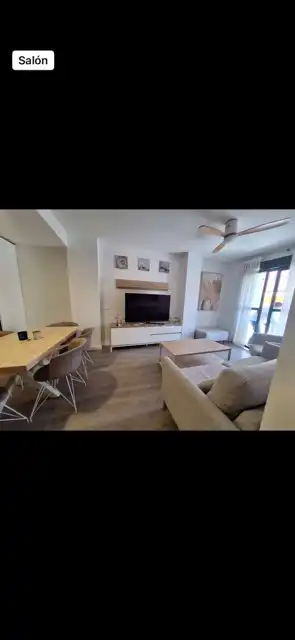 Sala de estar de Piso de alquiler en Fuengirola con Aire acondicionado, Terraza y Amueblado