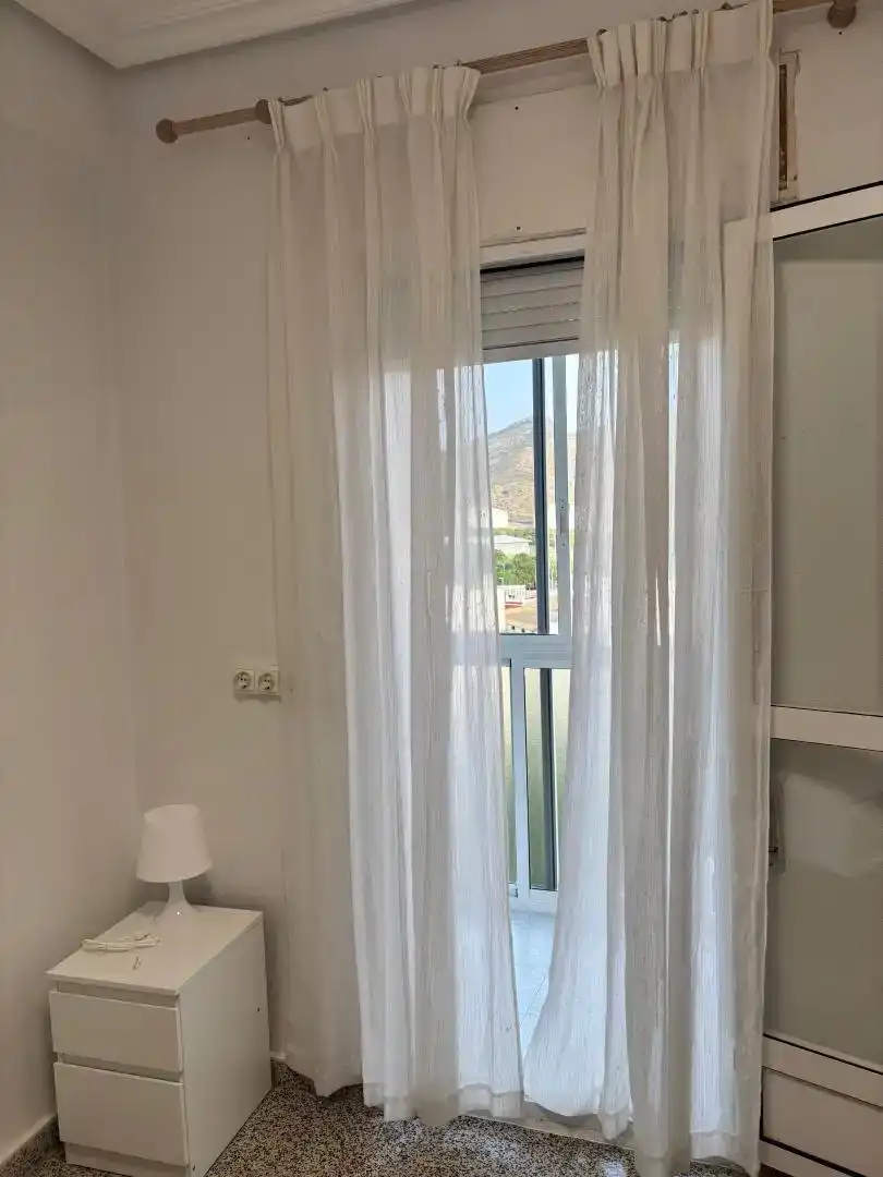 Schlafzimmer von Wohnung zur Miete in Cartagena mit Parkett, Möbliert und Balkon