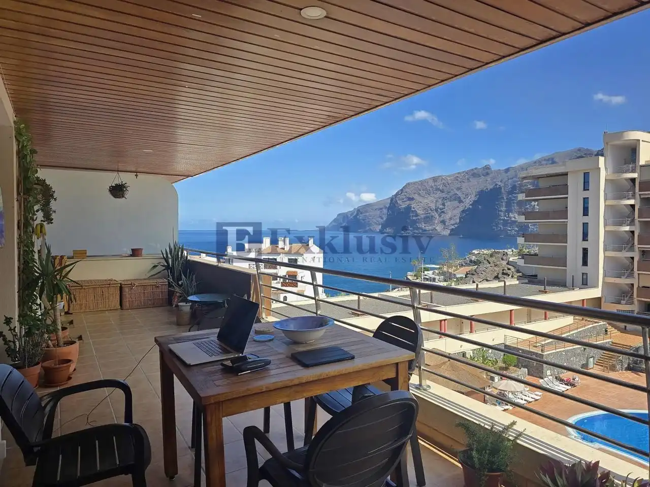 Terraza de Piso en venta en Santiago del Teide con Terraza y Piscina comunitaria