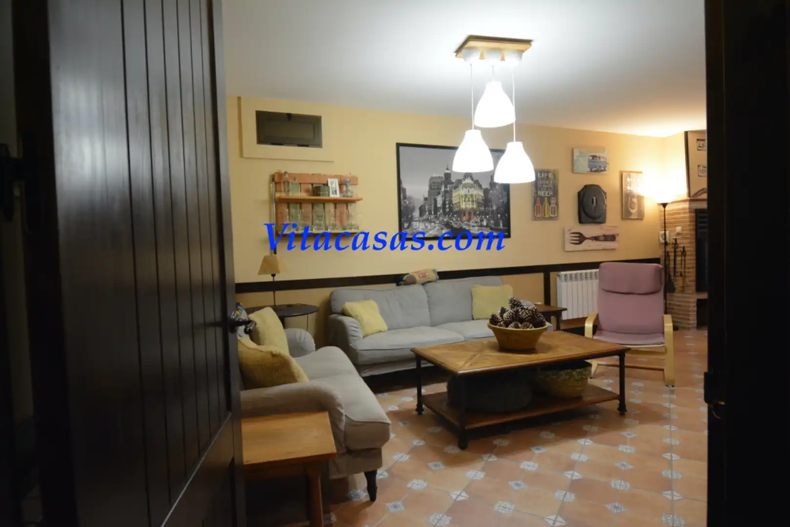 Sala d'estar de Casa o xalet en venda en Robledillo de Mohernando amb Aire condicionat, Calefacció i Jardí privat