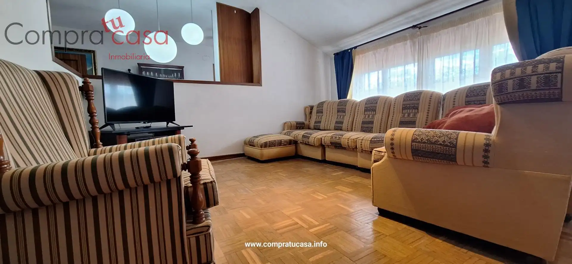 Living room of Attic for sale in Segovia  with Heating, Parquet flooring and Terrace