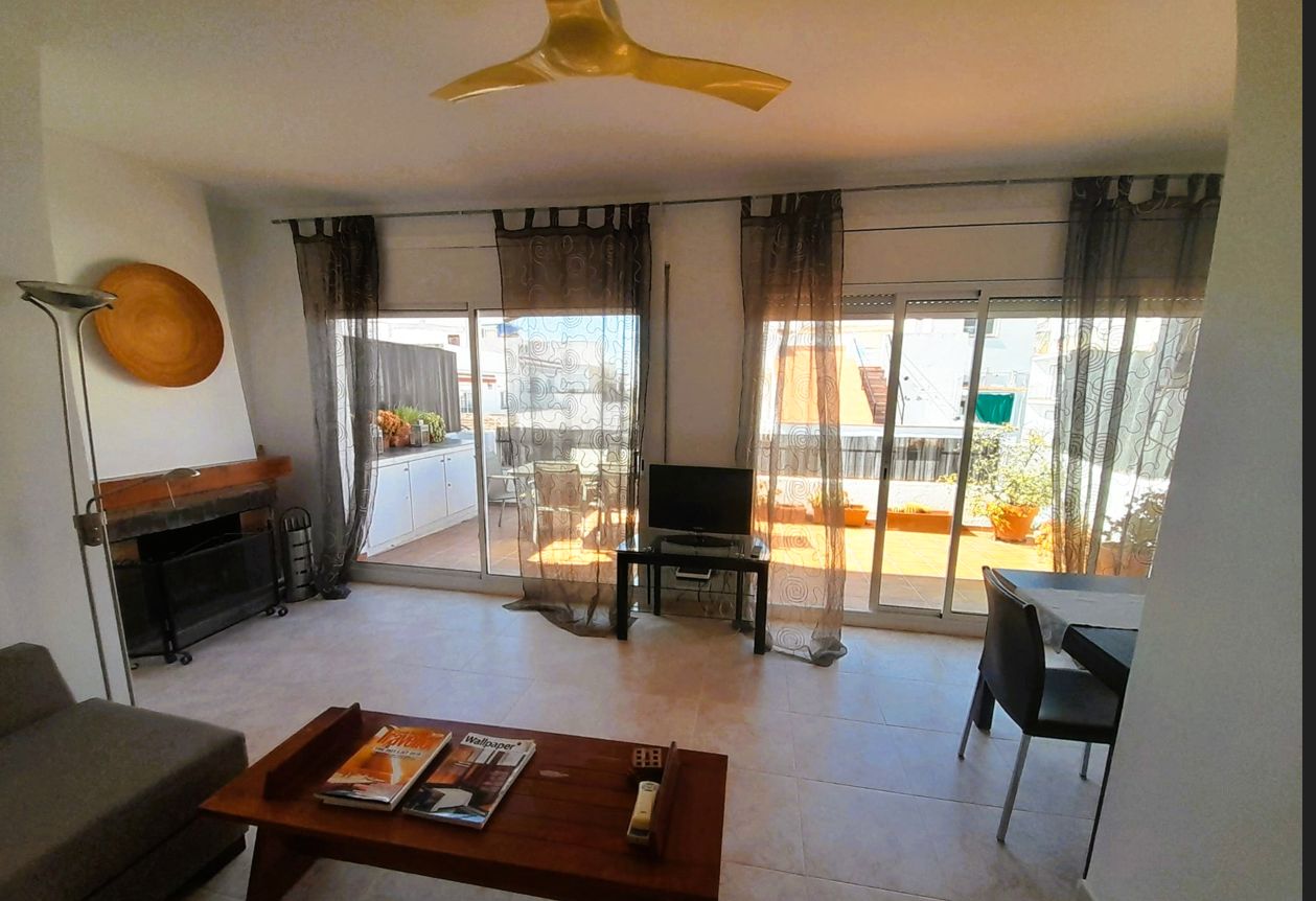 Living room of Attic for sale in Sitges  with Air Conditioner, Heating and Terrace