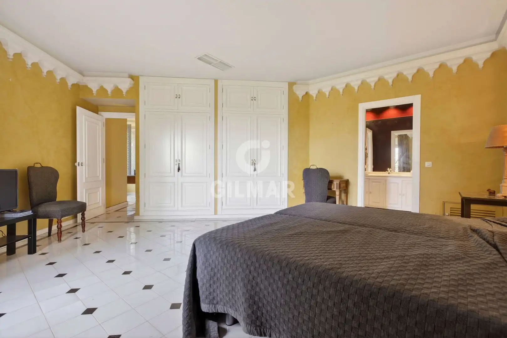 Bedroom of Houses for sale in Tomares  with Heating, Private garden and Swimming Pool