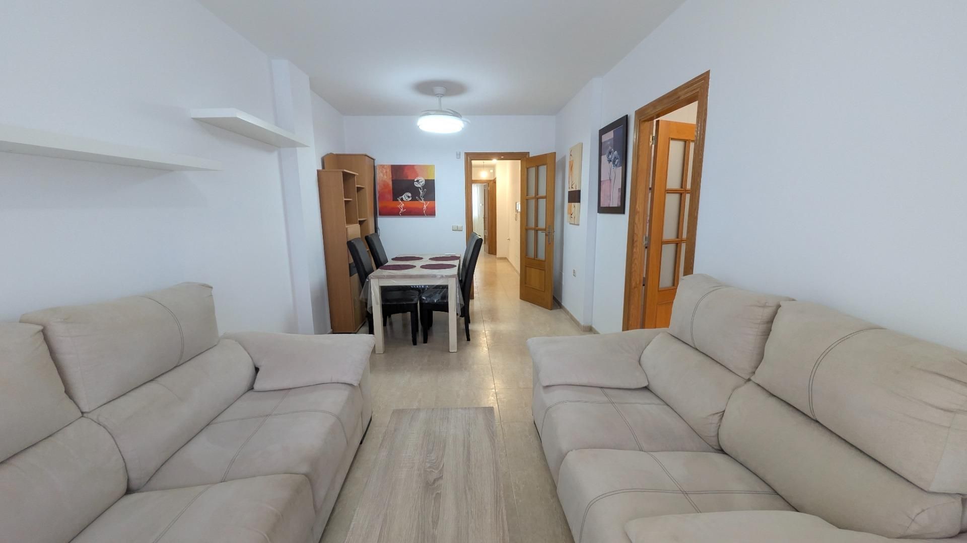 Sala d'estar de Pis en venda en El Ejido amb Aire condicionat, Moblat i Balcó