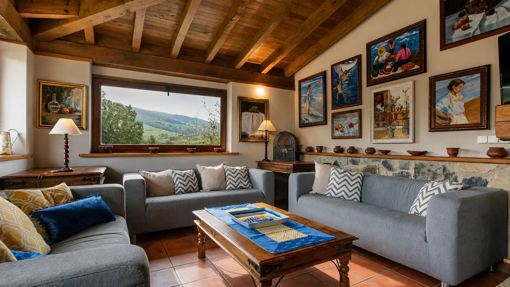 Sala d'estar de Casa o xalet en venda en Villafufre amb Calefacció, Jardí privat i Terrassa