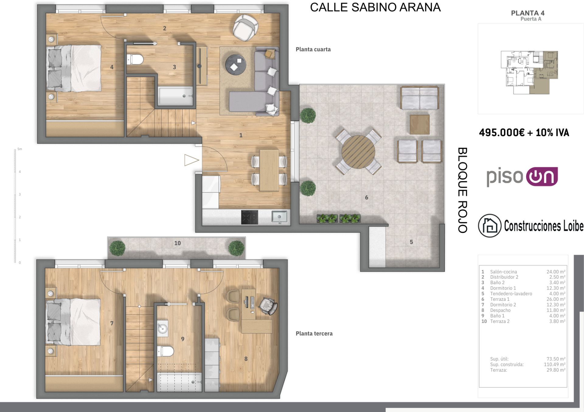 Dúplex en venta en Amorebieta-Etxano con Terraza y Balcón