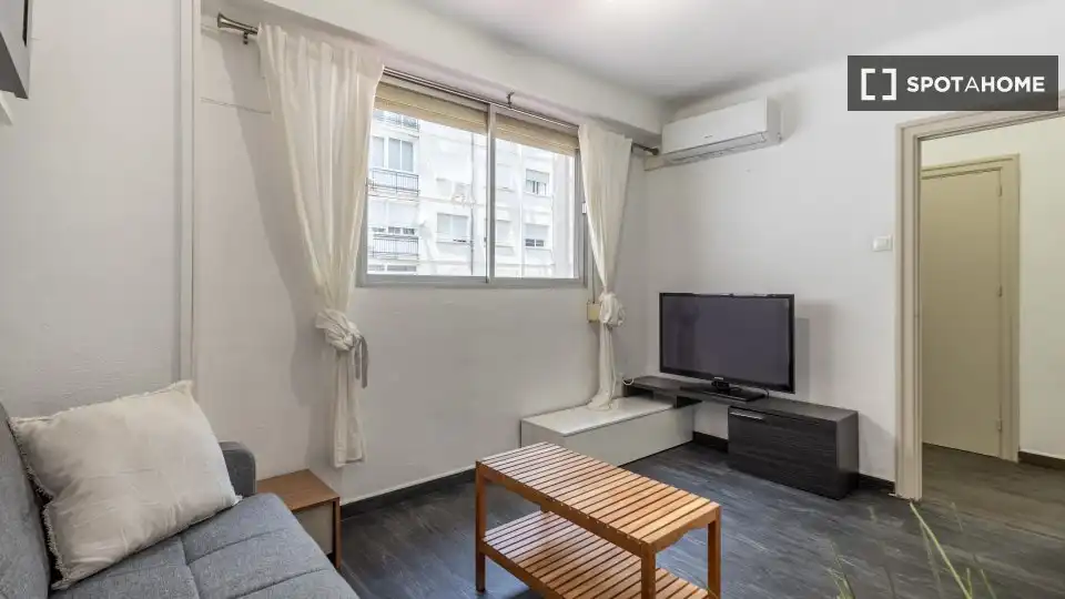 Sala de estar de Apartamento para compartir en Granada con Aire acondicionado, Calefacción y Terraza