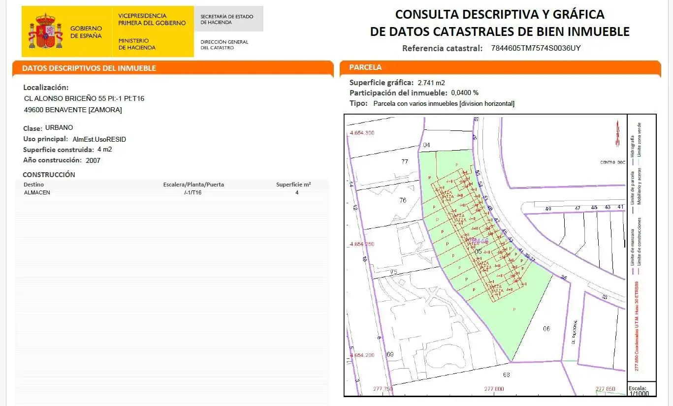 Storage room for sale in Benavente