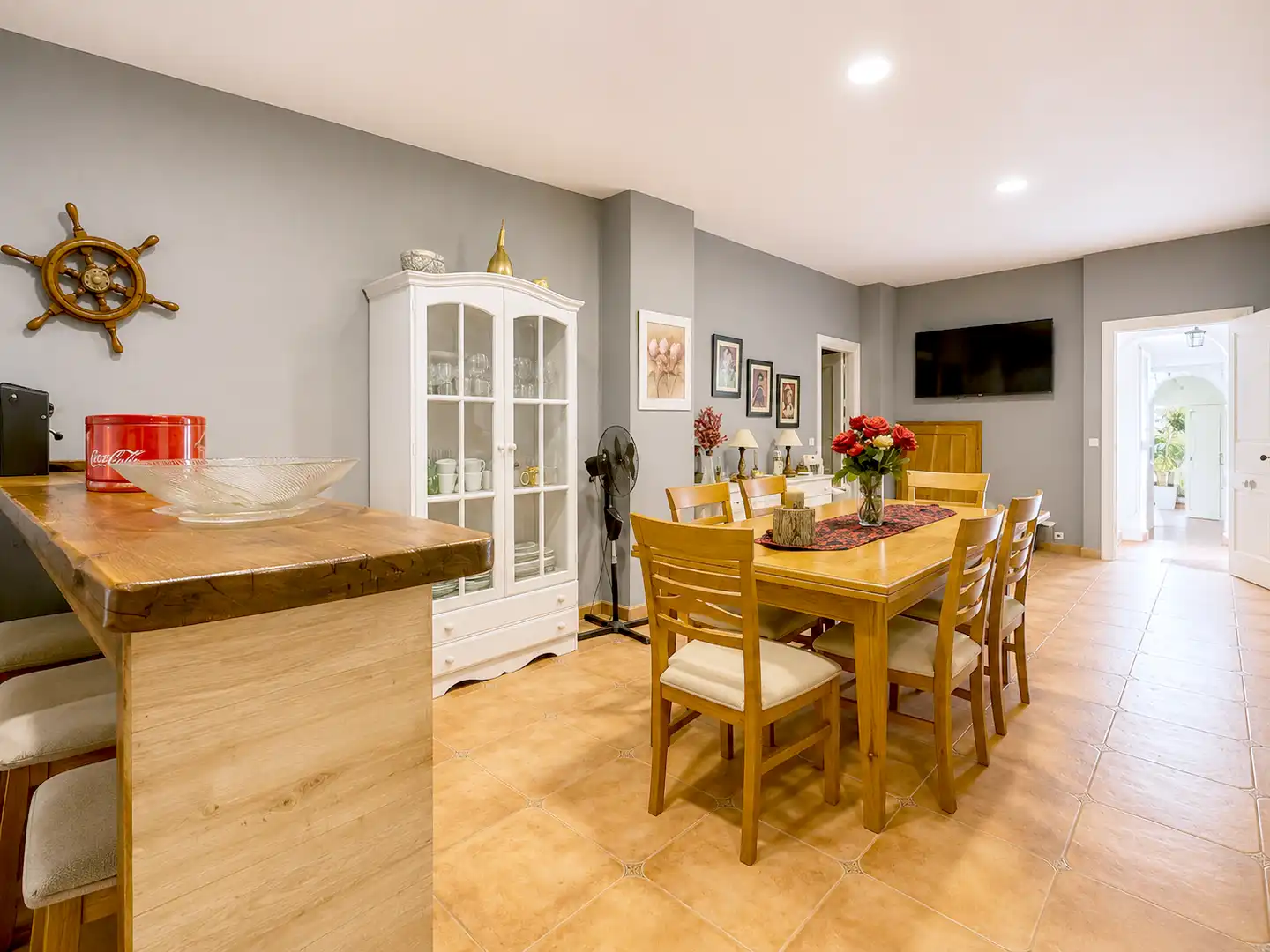 Dining room of Houses for sale in Estepona  with Air Conditioner, Private garden and Terrace