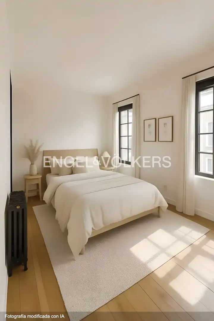 Bedroom of Flat for sale in Madrid  with Air Conditioner, Heating and Terrace