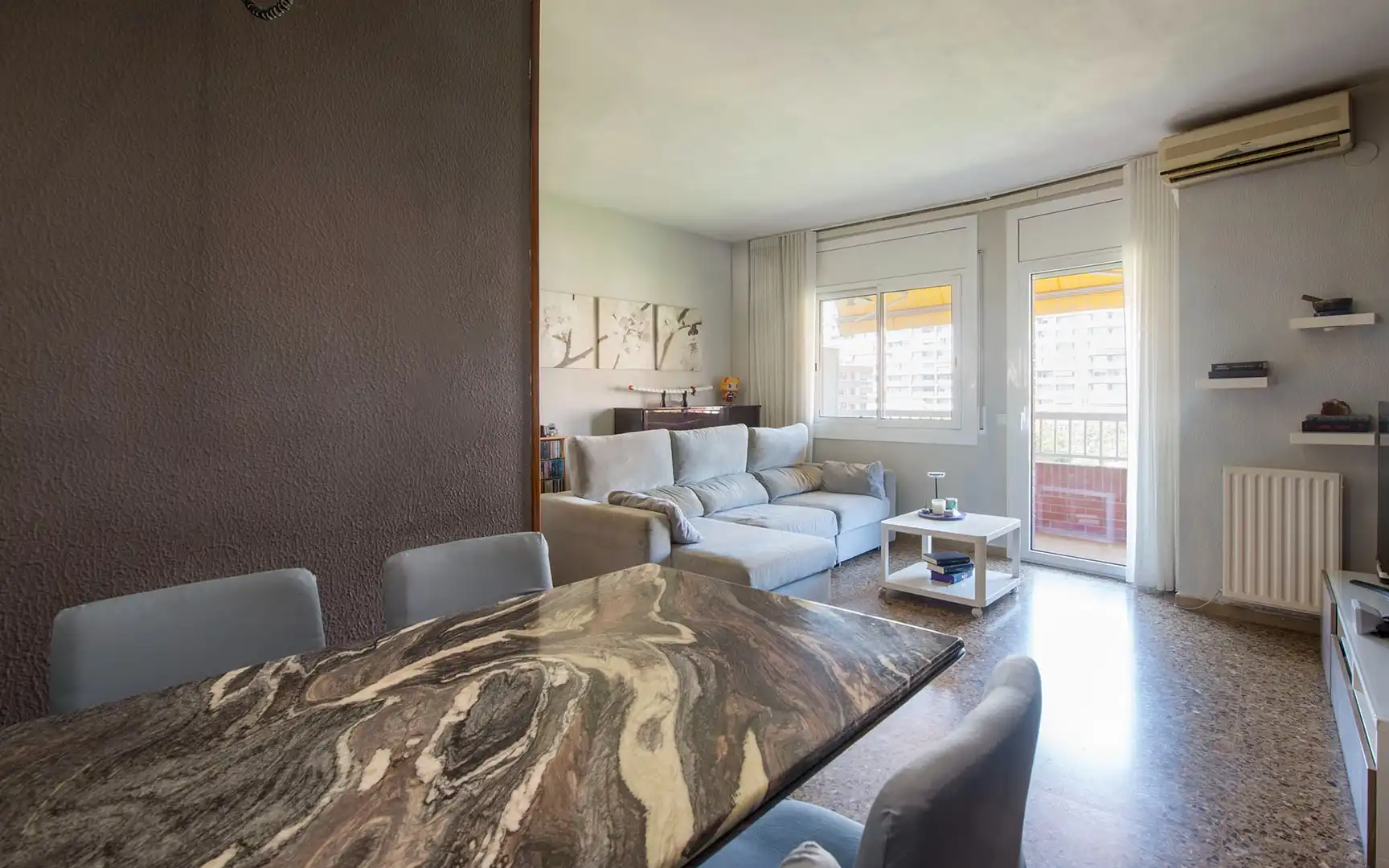 Living room of Flat for sale in Barcelona  with Air Conditioner, Heating and Terrace