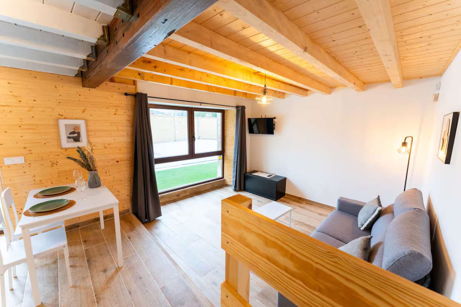 Living room of Apartment to share in Ribamontán al Mar  with Air Conditioner and Terrace