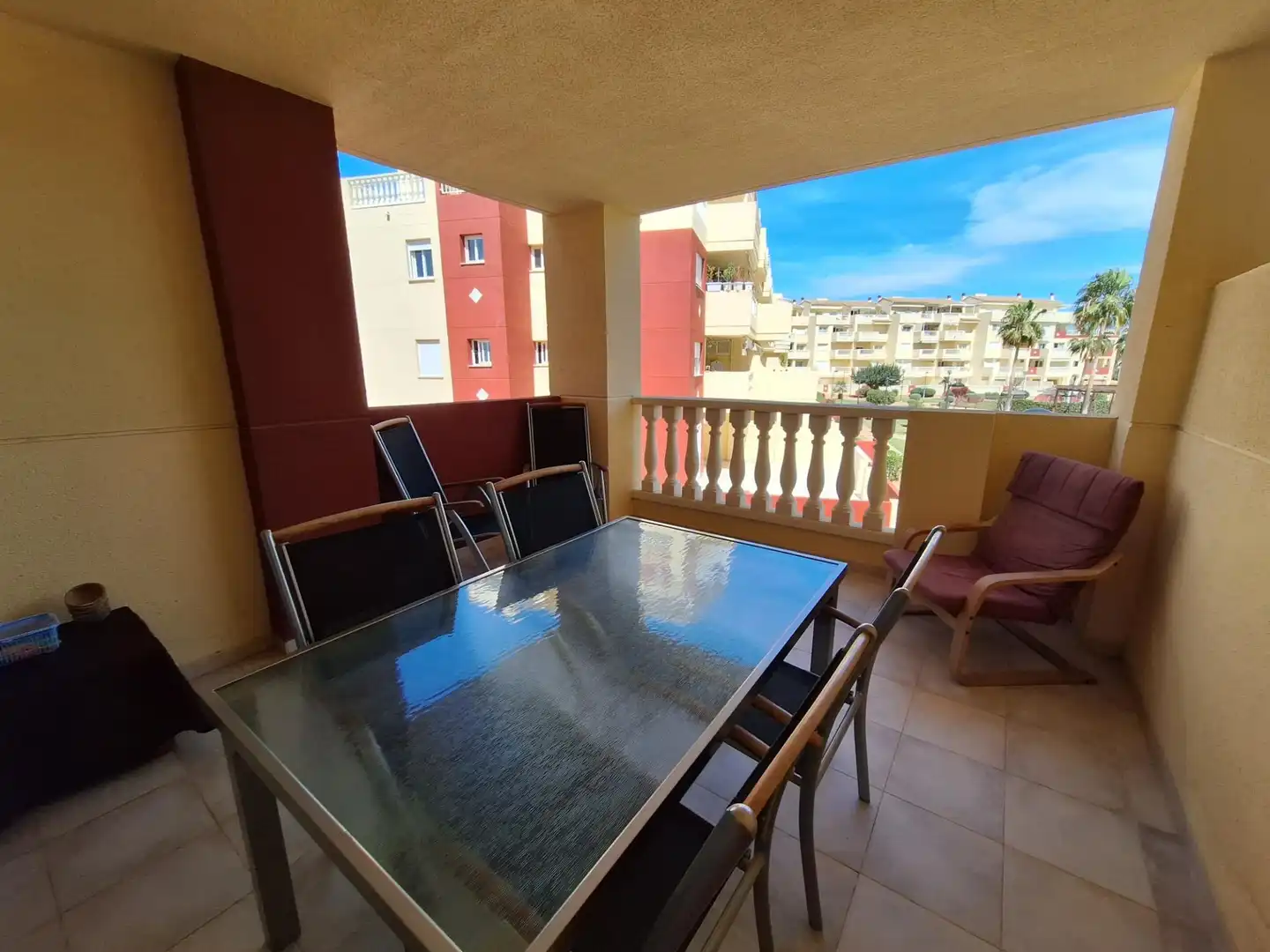 Terrasse von Wohnungen zur Miete in Dénia mit Klimaanlage, Heizung und Privatgarten