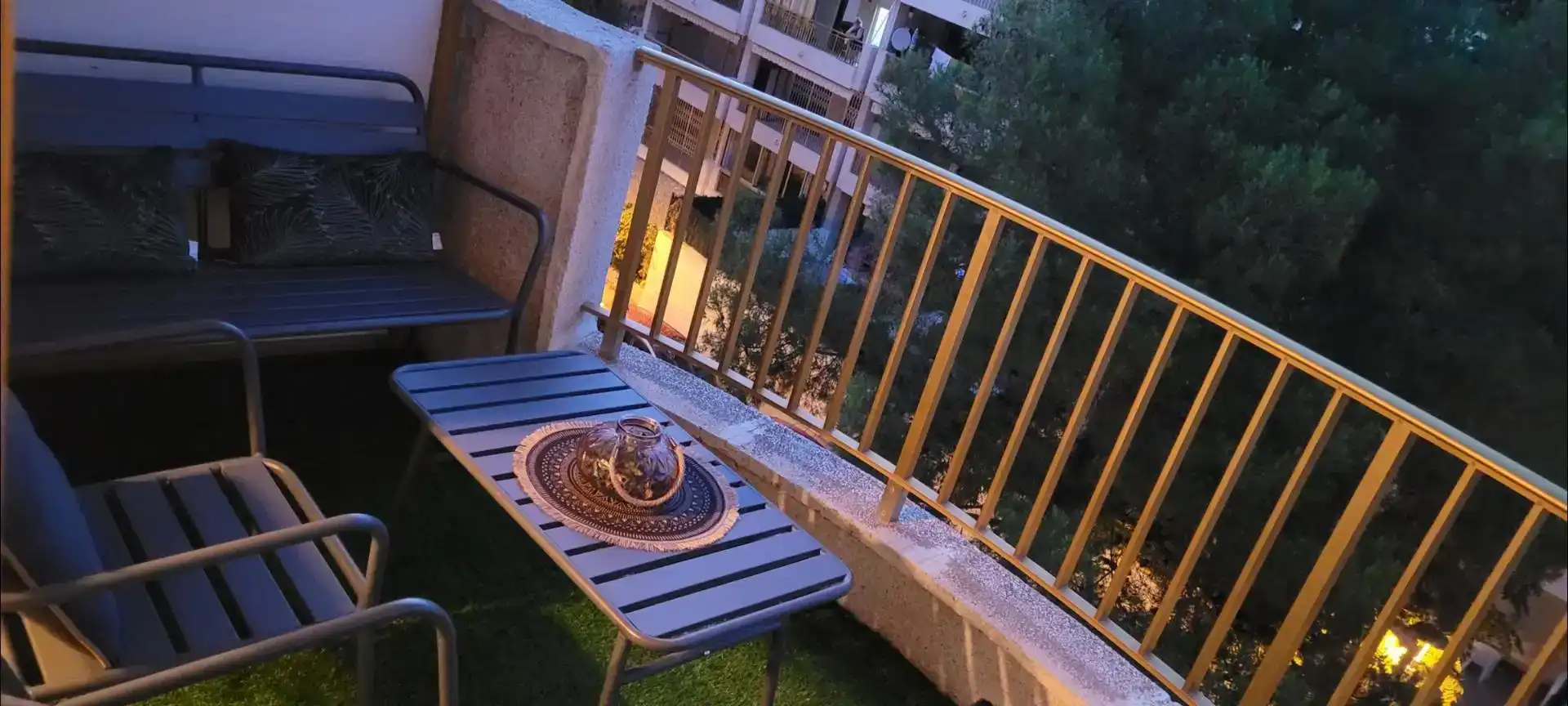 Terrasse von Wohnungen zur Miete in Salou mit Klimaanlage, Schwimmbad und Balkon