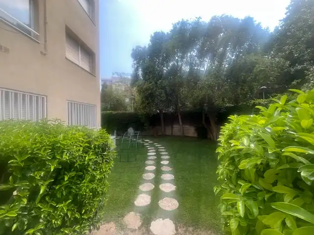 Garten von Wohnung zur Miete in Sant Cugat del Vallès mit Klimaanlage, Heizung und Parkett