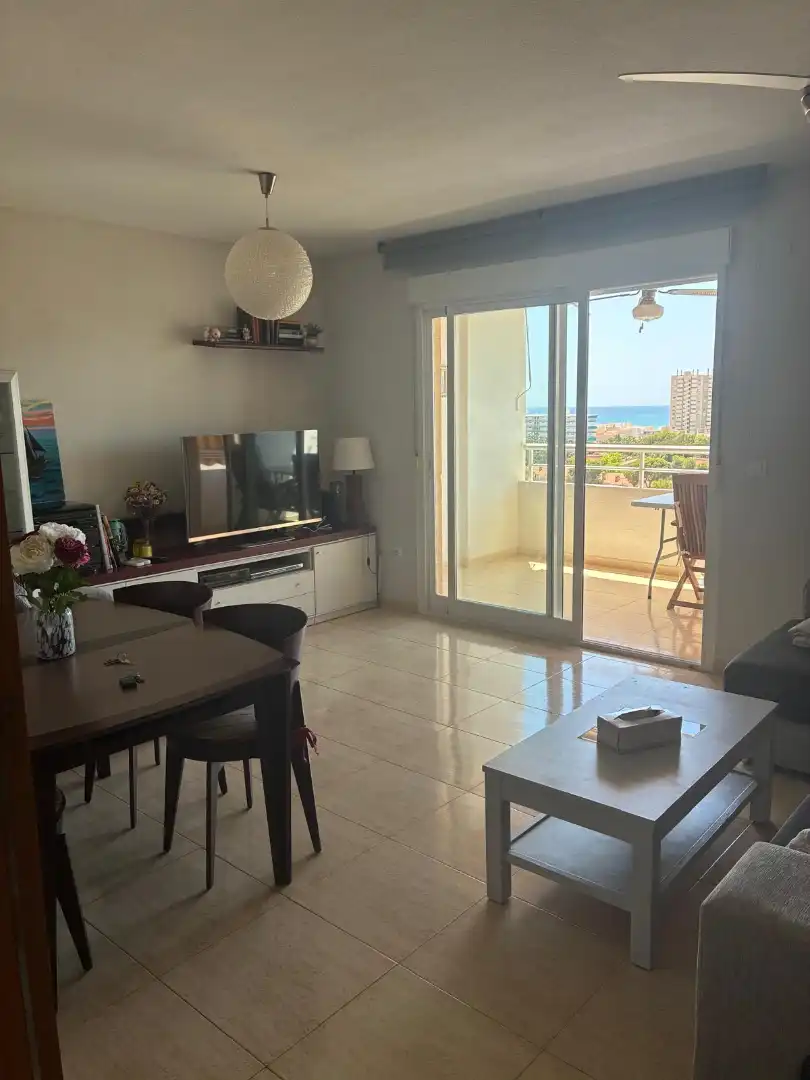 Wohnzimmer von Wohnung zur Miete in El Campello mit Klimaanlage, Heizung und Terrasse