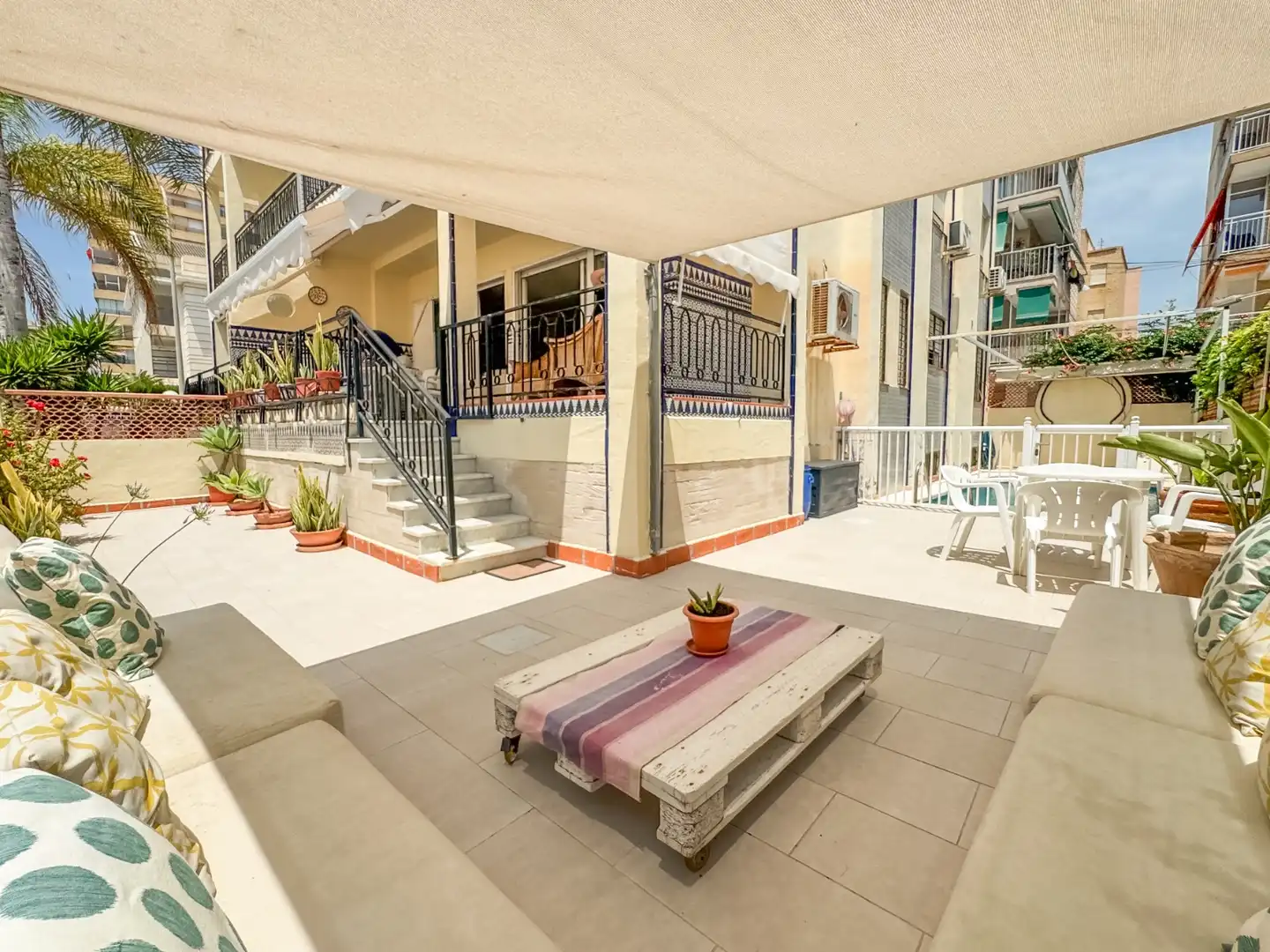 Terrace of Duplexes for rent in Santa Pola  with Air Conditioner, Private garden and Terrace