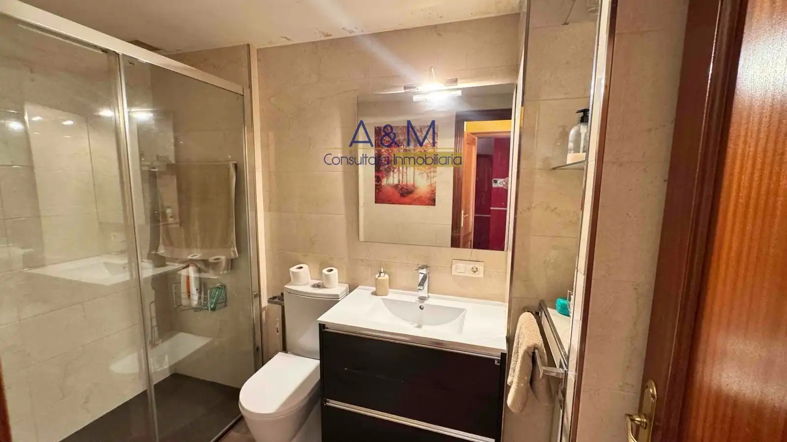 Baño de Casa adosada en venta en Cistérniga con Calefacción, Jardín privado y Terraza