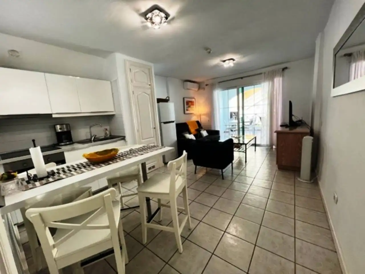 Living room of Flat for rent in Arona  with Air Conditioner, Terrace and Furnished