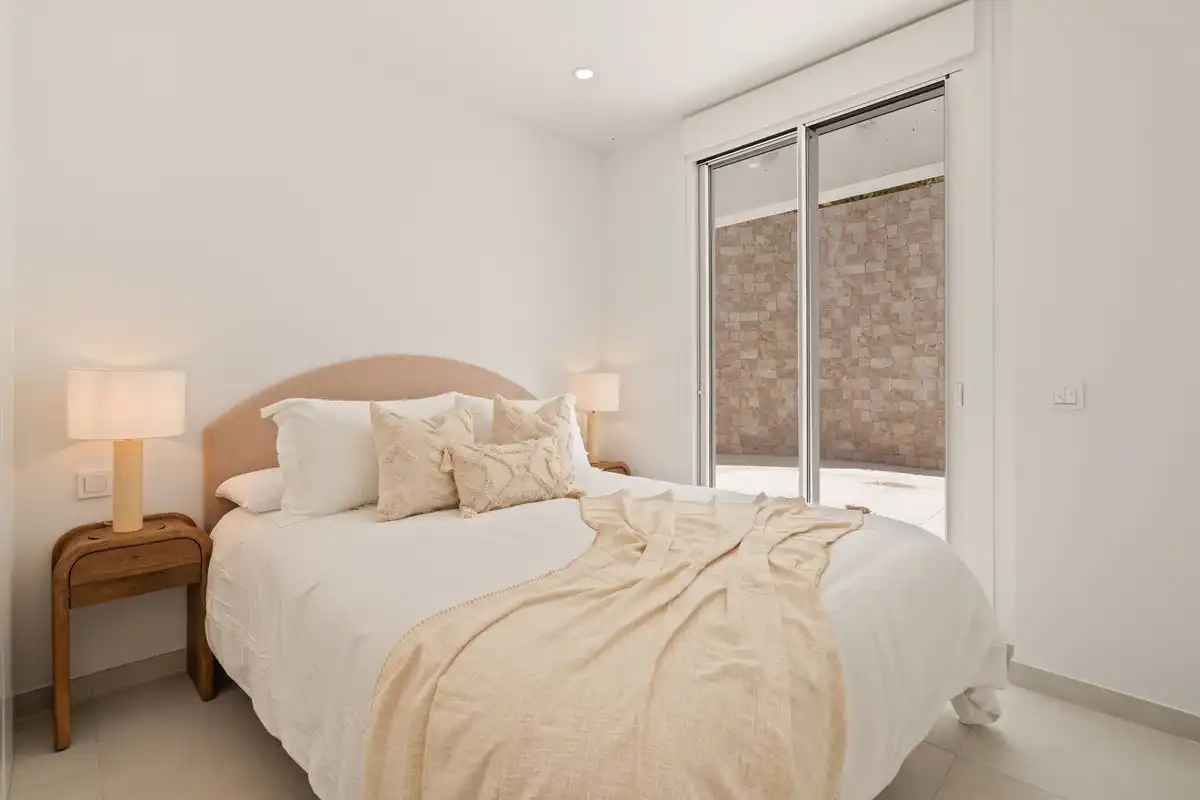 Schlafzimmer von Erdgeschoss zum Verkauf in Mijas mit Klimaanlage, Heizung und Terrasse