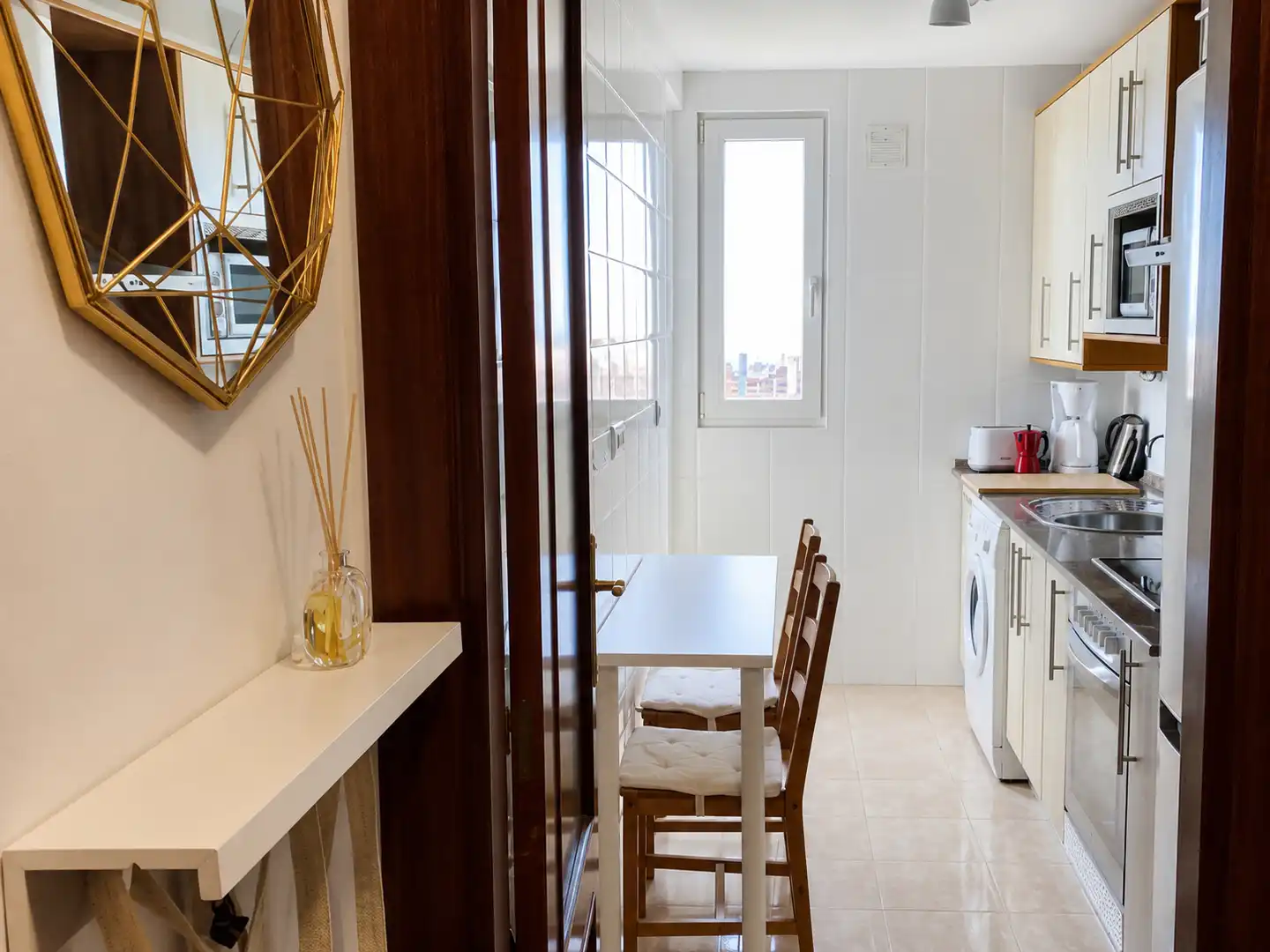 Cocina de Piso de alquiler en Suances con Calefacción, Terraza y Amueblado